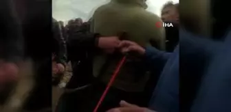 Ağrı hayvan pazarında sopalı kavga kamerada: 4 yaralı