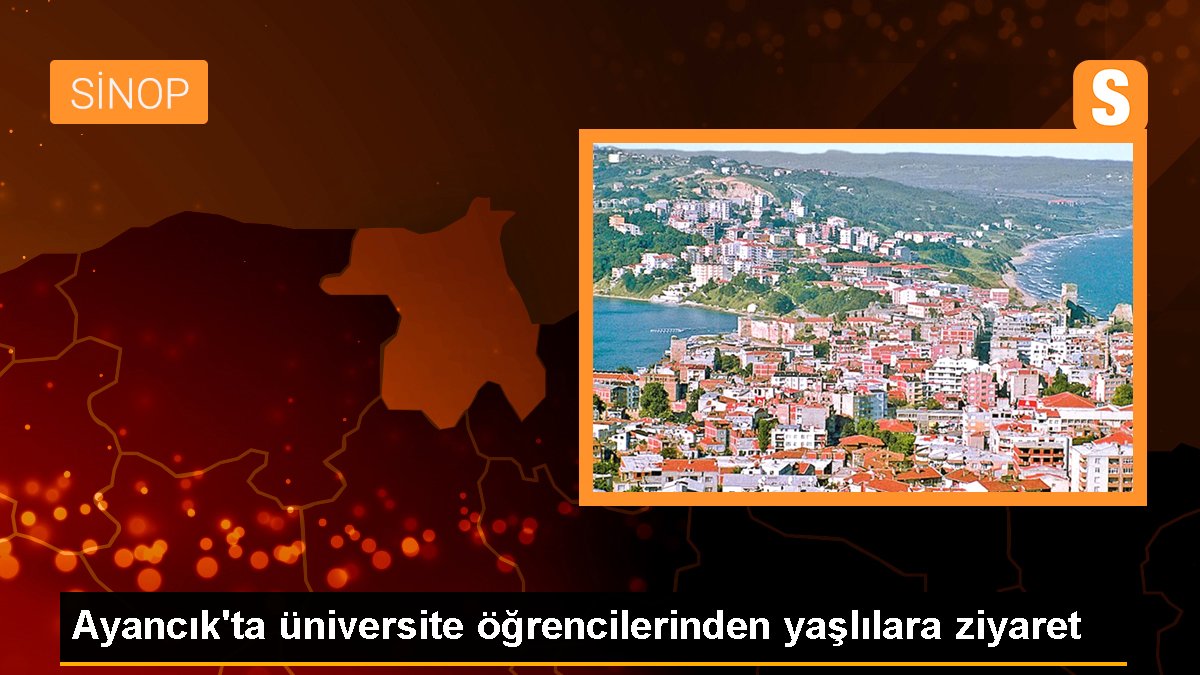 Ayancık\'ta üniversite öğrencilerinden yaşlılara ziyaret