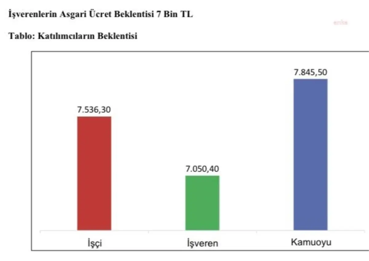 Çalışma ve Sosyal Güvenlik Bakanlığı asgari ücret anketinin sonuçlarını açıkladı