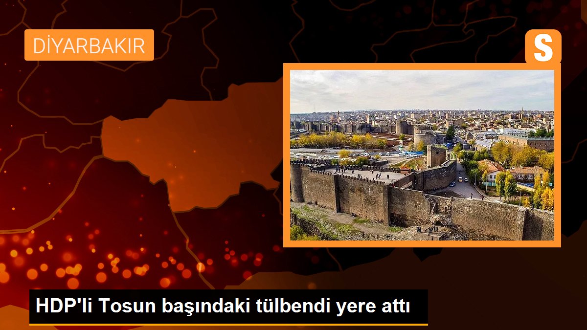 HDP\'li Tosun başındaki tülbendi yere attı