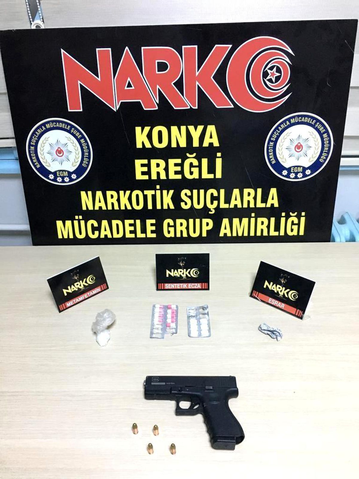 Konya'da narkotik ekiplerinden kökünü kurutma operasyonu: 21 gözaltı