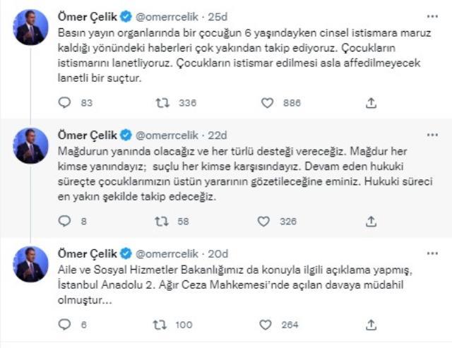 Son dakika: AK Parti'den İsmailağa Cemaati'ndeki istismar iddialarına ilk yorum: Çocukların istismar edilmesi asla affedilmeyecek lanetli bir suçtur Son dakika: AK Parti'den İsmailağa Cemaati'ndeki istismar iddialarına ilk yorum: Çocukların istismar edilmesi asla affedilmeyecek lanetli bir suçtur