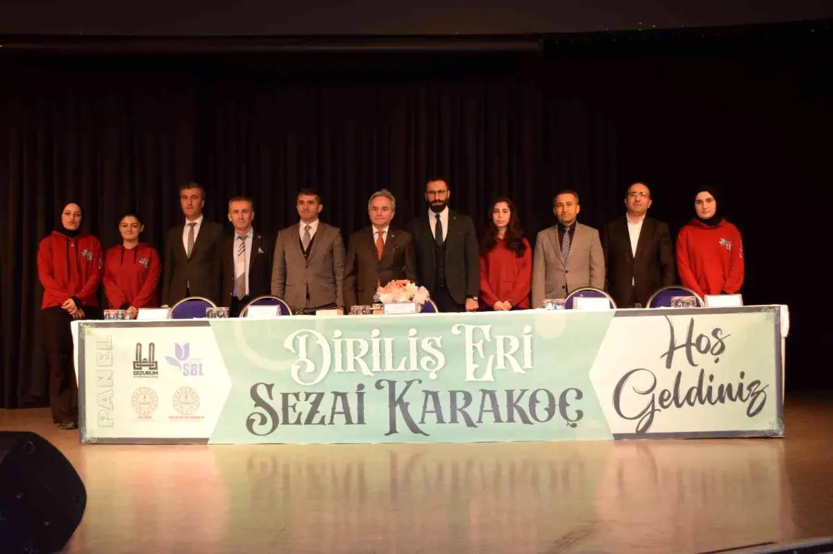 Erzurum\'da \'Diriliş eri Sezai Karakoç\' paneli