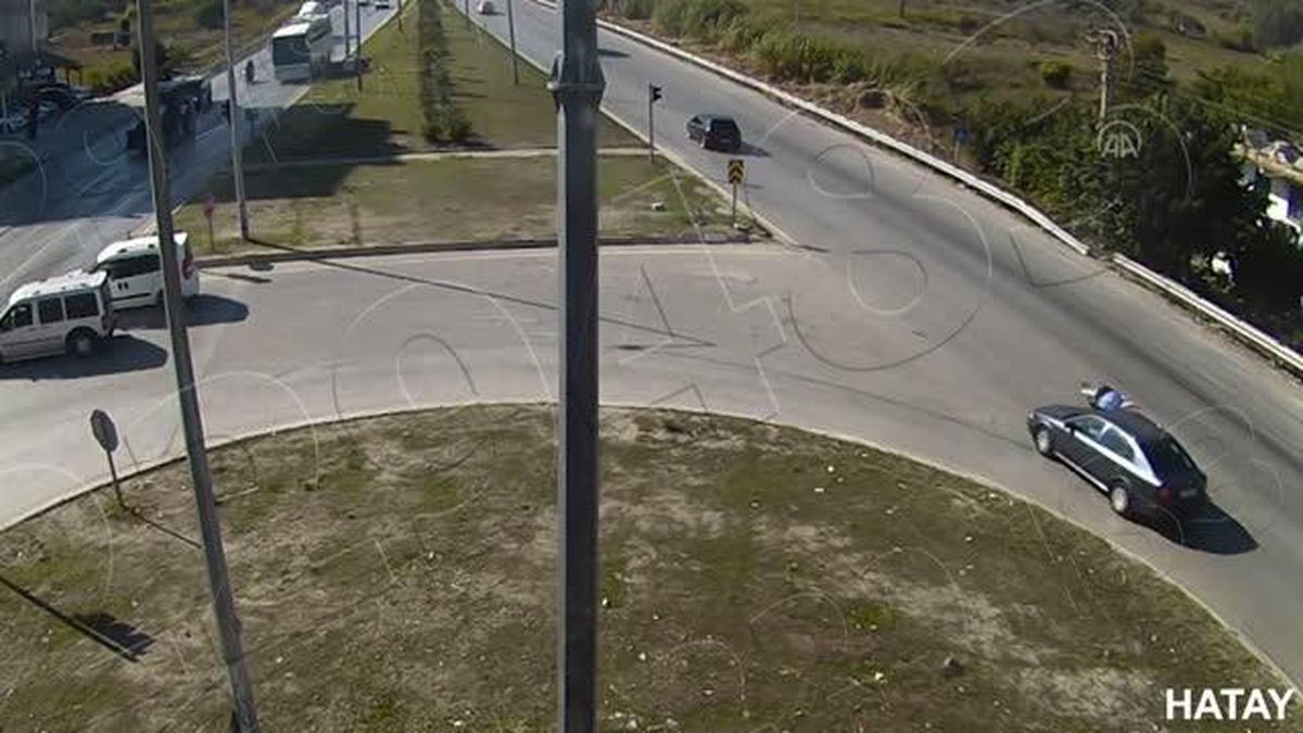 Hatay'daki trafik kazaları KGYS kameralarına yansıdı