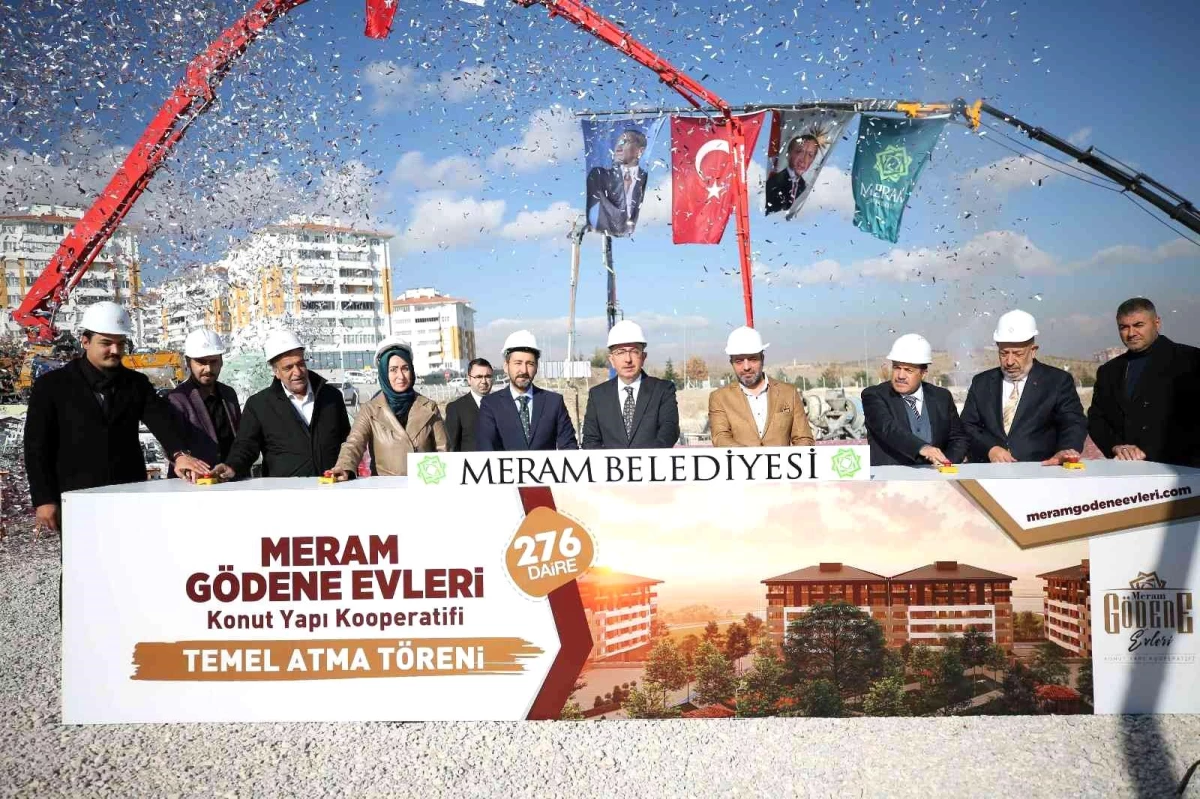 Meram Gödene Evleri\'nin temeli atıldı