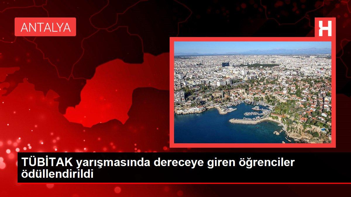 TÜBİTAK yarışmasında dereceye giren öğrenciler ödüllendirildi