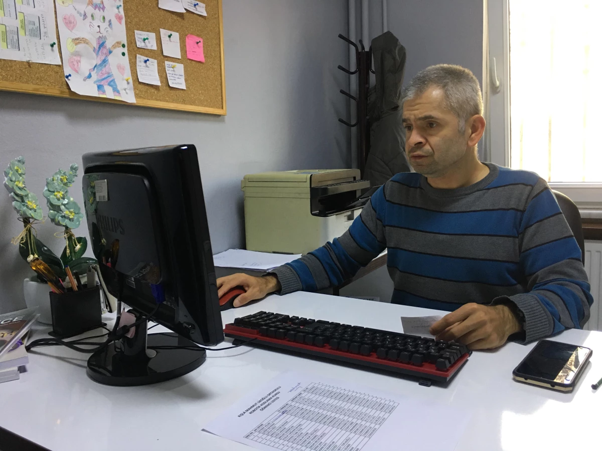 Zonguldak\'ta bedensel engelli personel çalışma azmiyle takdir topluyor