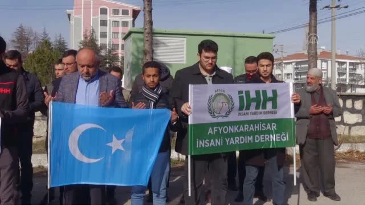 AFYONKARAHİSAR - Çin\'in Sincan Uygur Özerk Bölgesi politikaları protesto edildi