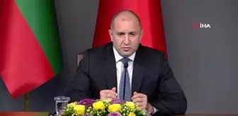 Cumhurbaşkanı Erdoğan: '(Bulgaristan Cumhurbaşkanı Radev ile görüşme) Geçen sene ticaret hacmimiz 6 milyar dolara ulaştı.