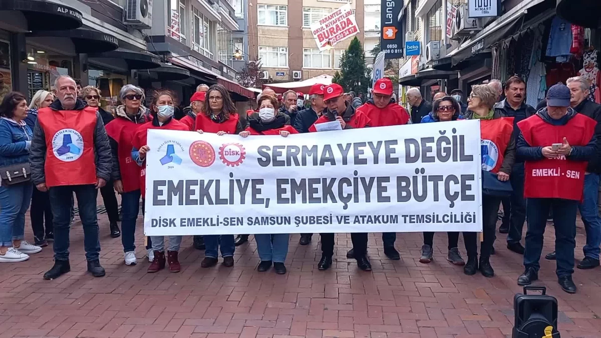 Disk Emekli-Sen Samsun Şube Başkanı Kutlu: "Emeklilere Yapılacak Zam 2 Ekmek, 1 Litre Sıvı Yağ, Ev Kirasının 15\'te 1\'i Anlamına Gelecek"