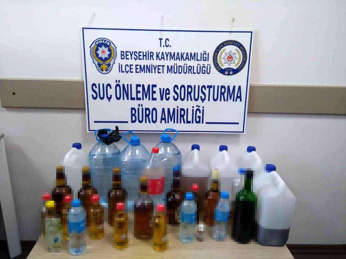 Konya\'da sahte içki operasyonu