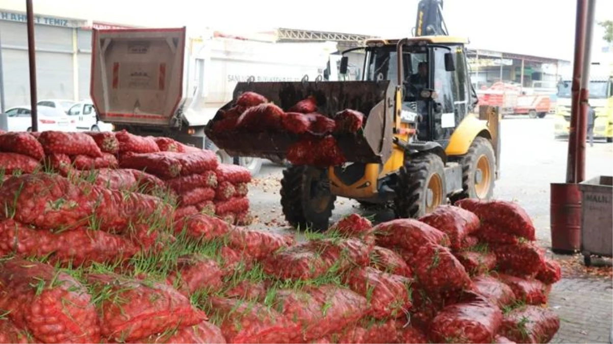 Vicdan kanatan görüntü! Denetimlerde 22 ton çürümüş soğan imha edildi