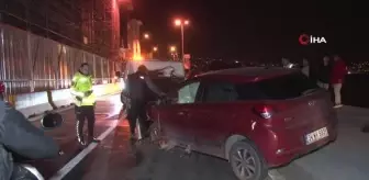 Sarıyer'de iki otomobil kafa kafaya çarpıştı: 1 yaralı