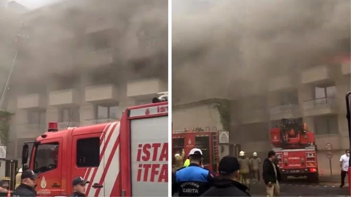 Çırağan Sarayı\'nda korkutan yangın! Otel tahliye edildi, 1 kişi yaralandı