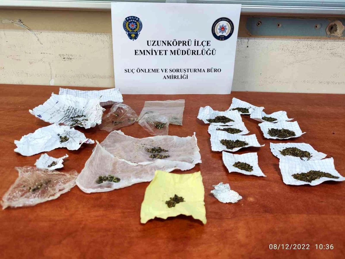 Uzunköprü\'de emniyetten uyuşturucuya geçit yok
