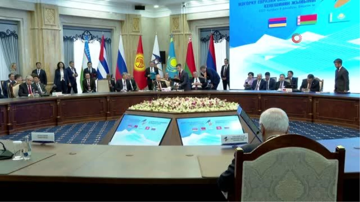 Yüksek Avrasya Ekonomik Konseyi toplantısında 19 belge imzalandı