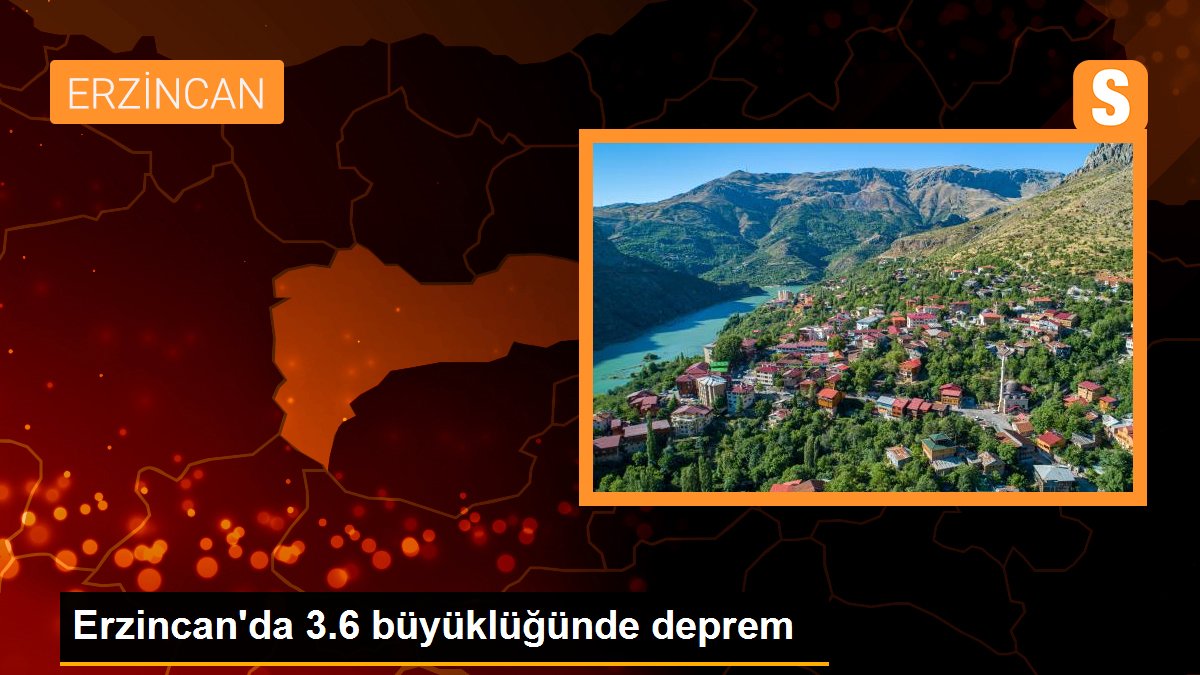 Erzincan\'da 3.6 büyüklüğünde deprem