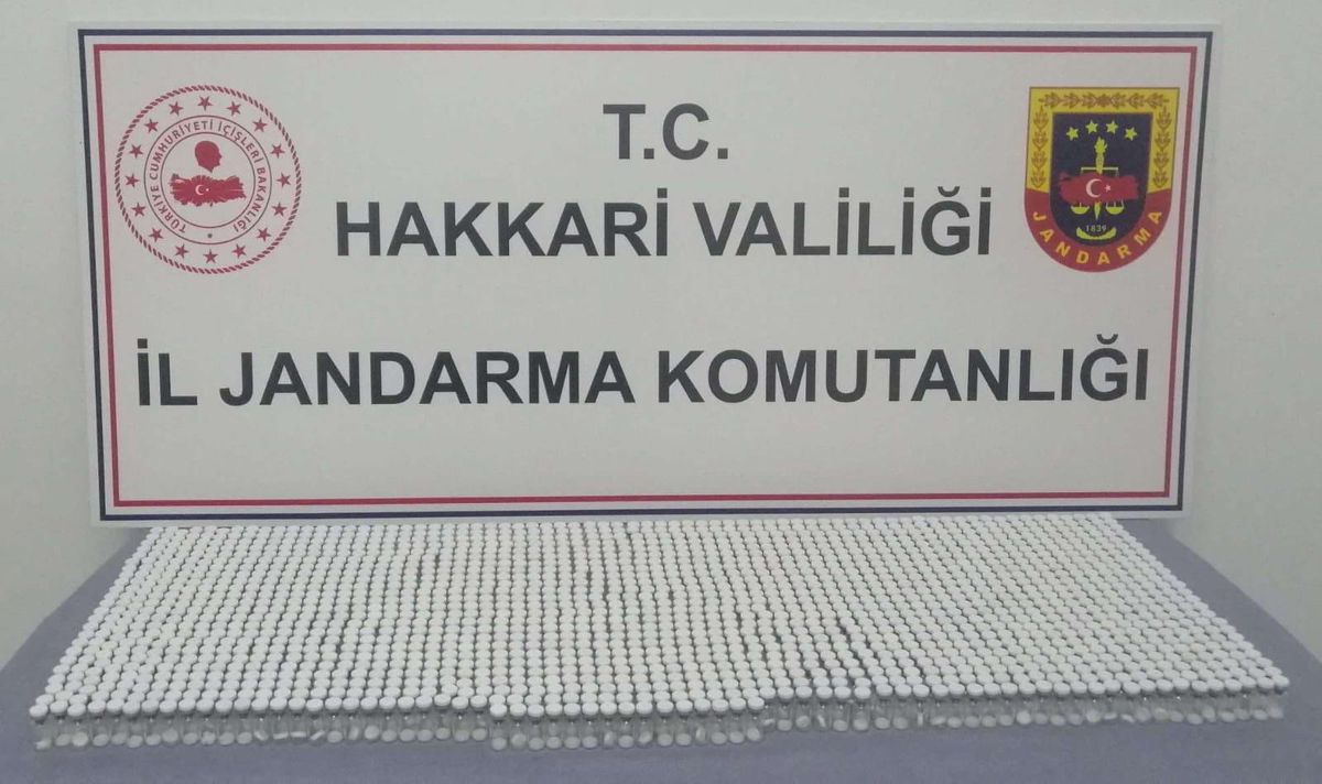 Hakkari\'de kaçak 1690 botoks malzemesi ele geçirildi