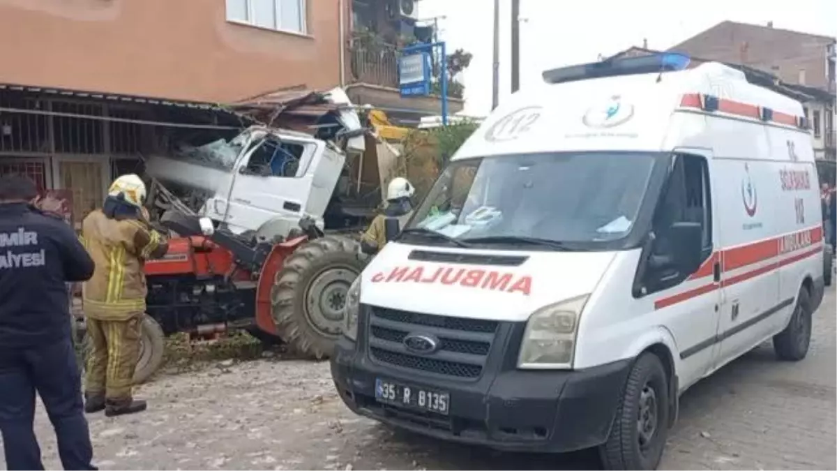 Kamyonun otobüs ve park halindeki araçlara çarptığı kazada 9 kişi yaralandı