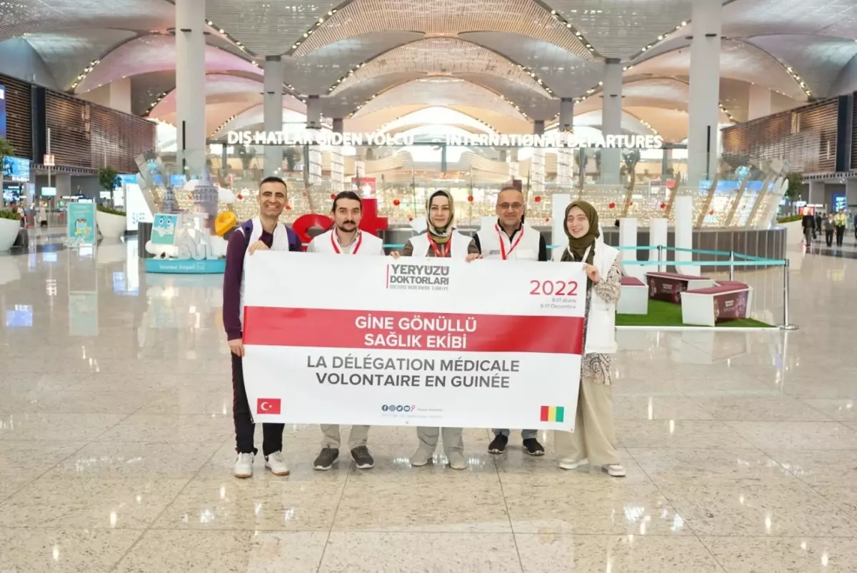 Yeryüzü Doktorları Derneğinin gönüllü ekibi Gine\'de sağlık taramaları yapacak
