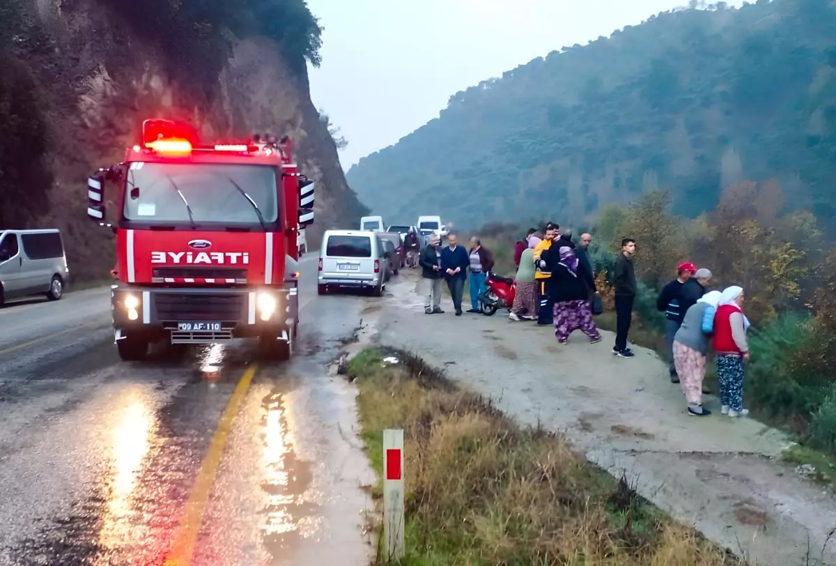 Aydın'da şarampole devrilen otomobildeki 7 kişi yaralandı
