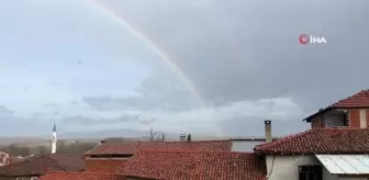 Çanakkale'de gökkuşağı manzarası mest etti