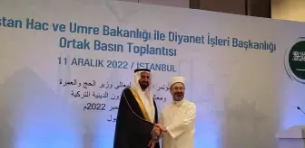 Diyanet İşleri Başkanı Erbaş, Suudi Bakan er-Rabia'yla ortak basın toplantısında konuştu Açıklaması