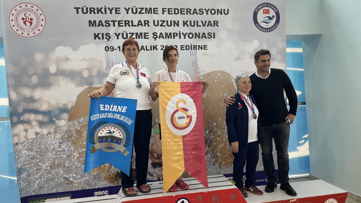 Edirne\'de düzenlenen Masterlar Uzun Kulvar Kış Yüzme Şampiyonası tamamlandı