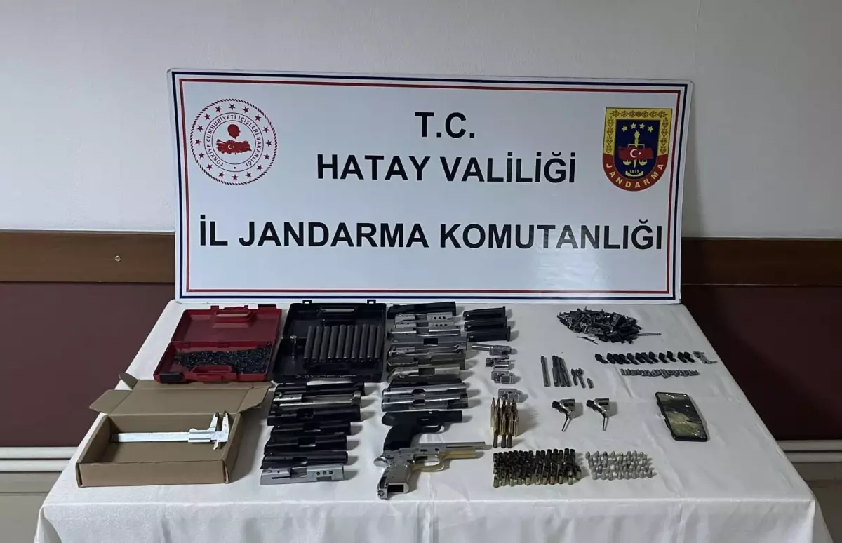 Hatay'da kaçak silah imalatı iddiasıyla bir zanlı yakalandı