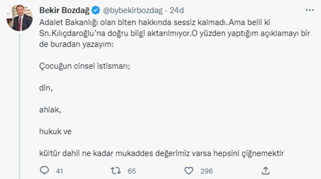 Bakan Bozdağ'dan Adalet Bakanlığı önünde konuşan Kılıçdaroğlu'na yanıt gecikmedi Bakan Bozdağ'dan Adalet Bakanlığı önünde konuşan Kılıçdaroğlu'na yanıt gecikmedi