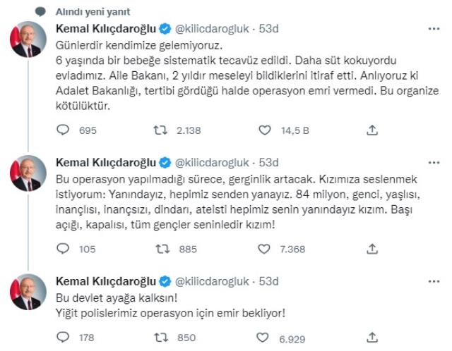 Bakanlığın önüne giden Kılıçdaroğlu, sosyal medyadan açıklama yaptı: Yiğit polislerimiz operasyon için emir bekliyor Bakanlığın önüne giden Kılıçdaroğlu, sosyal medyadan açıklama yaptı: Yiğit polislerimiz operasyon için emir bekliyor