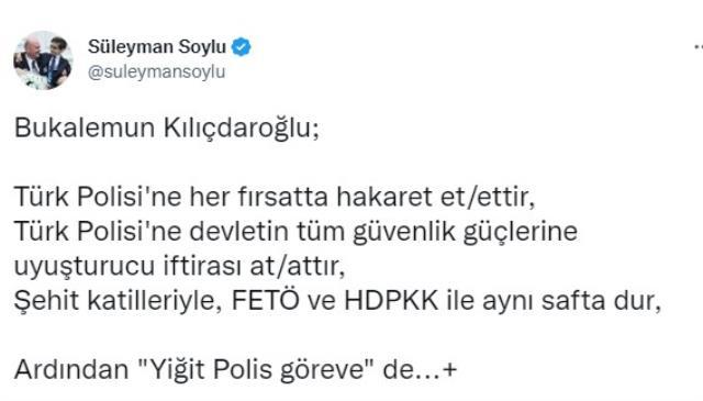 Kılıçdaroğlu 'Yiğit polisi emir bekliyor' dedi, Bakan Soylu'nun cevabı çok sert oldu