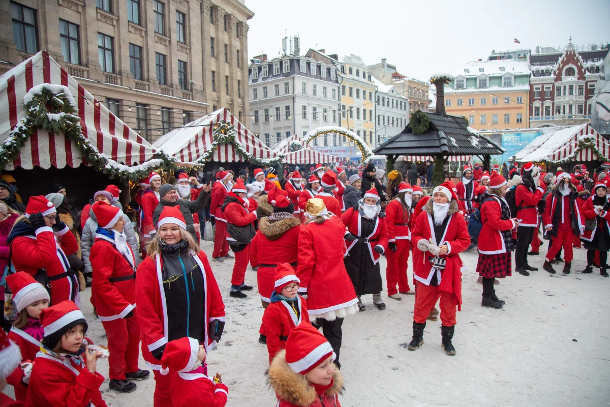 Letonya\'da Noel Baba Etkinliği