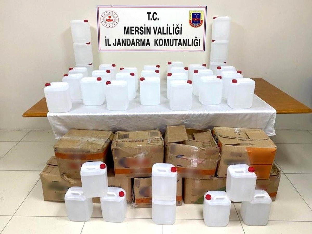 Mersin\'de 350 litre sahte alkol ele geçirildi