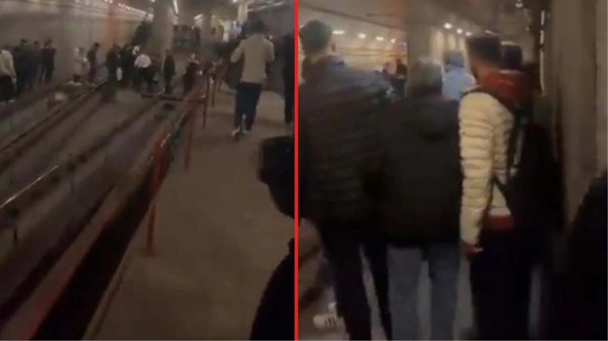 İstanbul\'da metro arızalandı! Vatandaşlar duruma tepki gösterdi