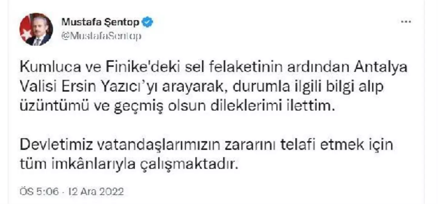 TBMM Başkanı Şentop, Antalya Valisi Yazıcı ile görüştü