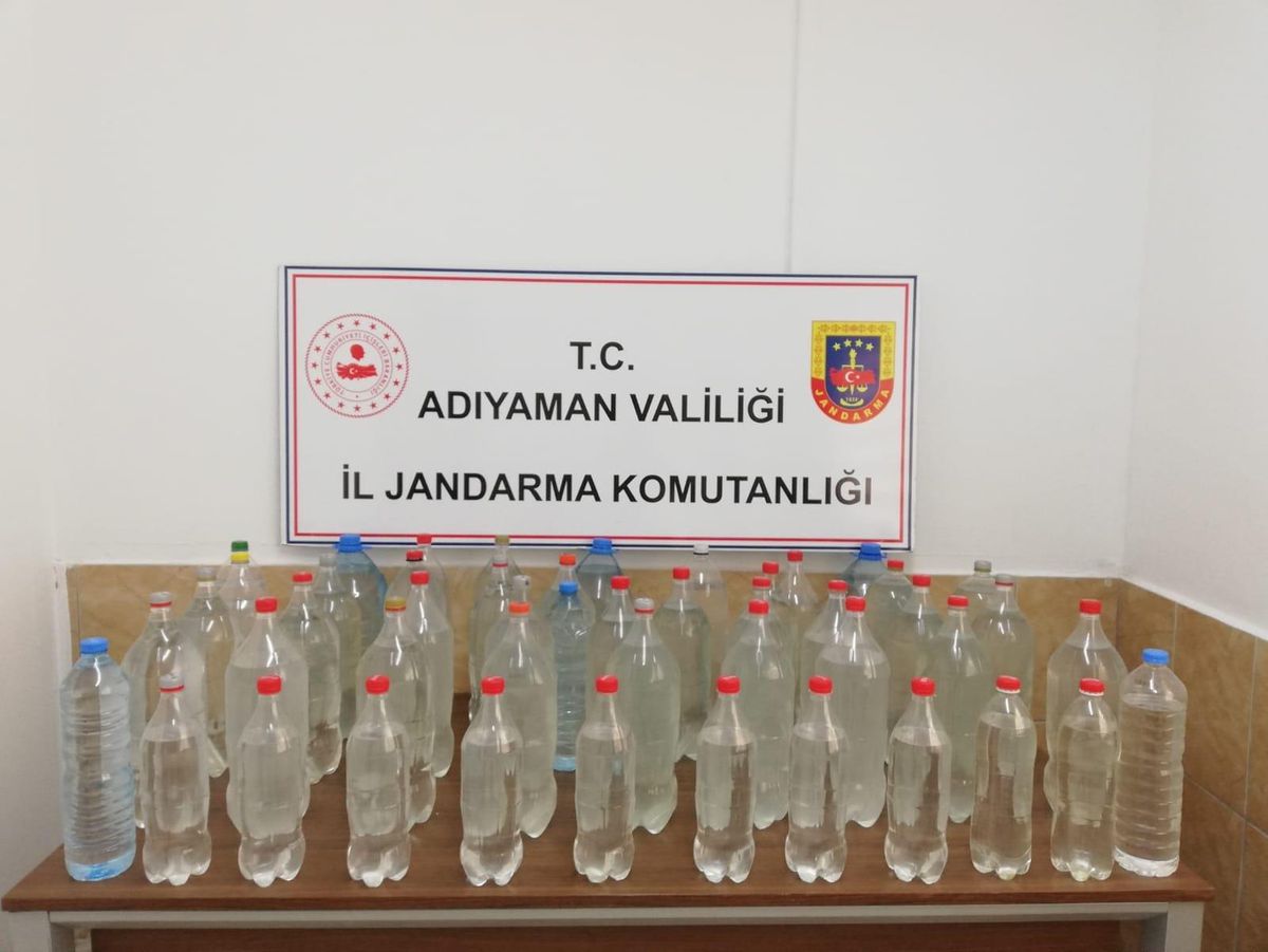 Adıyaman\'da 109 litre sahte içki ele geçirildi