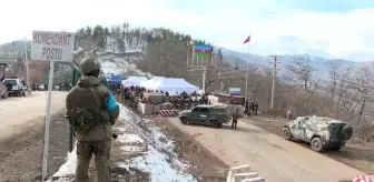 Azerbaycanlı STK'lerin Laçın koridorundaki maden protestosu devam ediyor