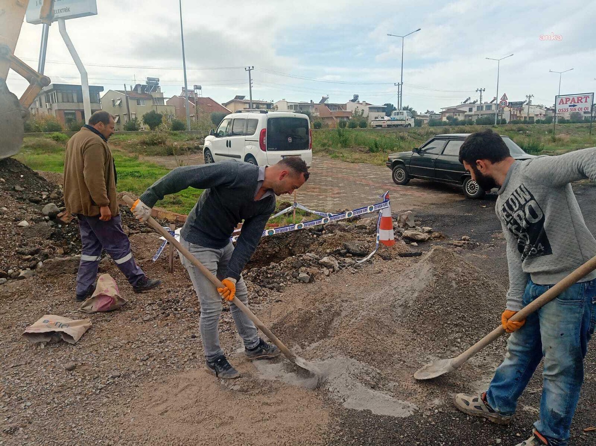 Edremit Belediyesi\'nden Akçay Mahallesi\'ne Yağmur Suyu Drenaj Hattı
