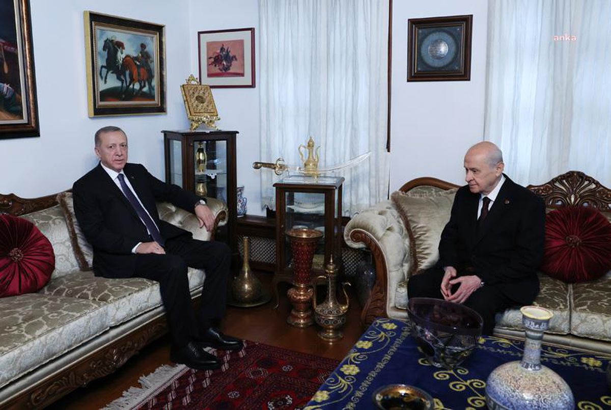 Erdoğan\'dan MHP Genel Başkanı Bahçeli\'ye Ziyaret