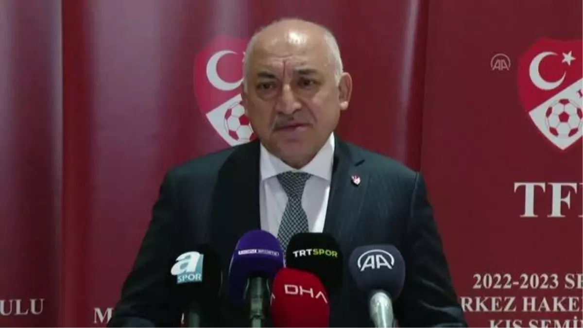 TFF Başkanı Büyükekşi: "Yabancı VAR hakemi getirmek birçok ülkeyle görüştük ama maalesef olumlu bir cevap alamadık"