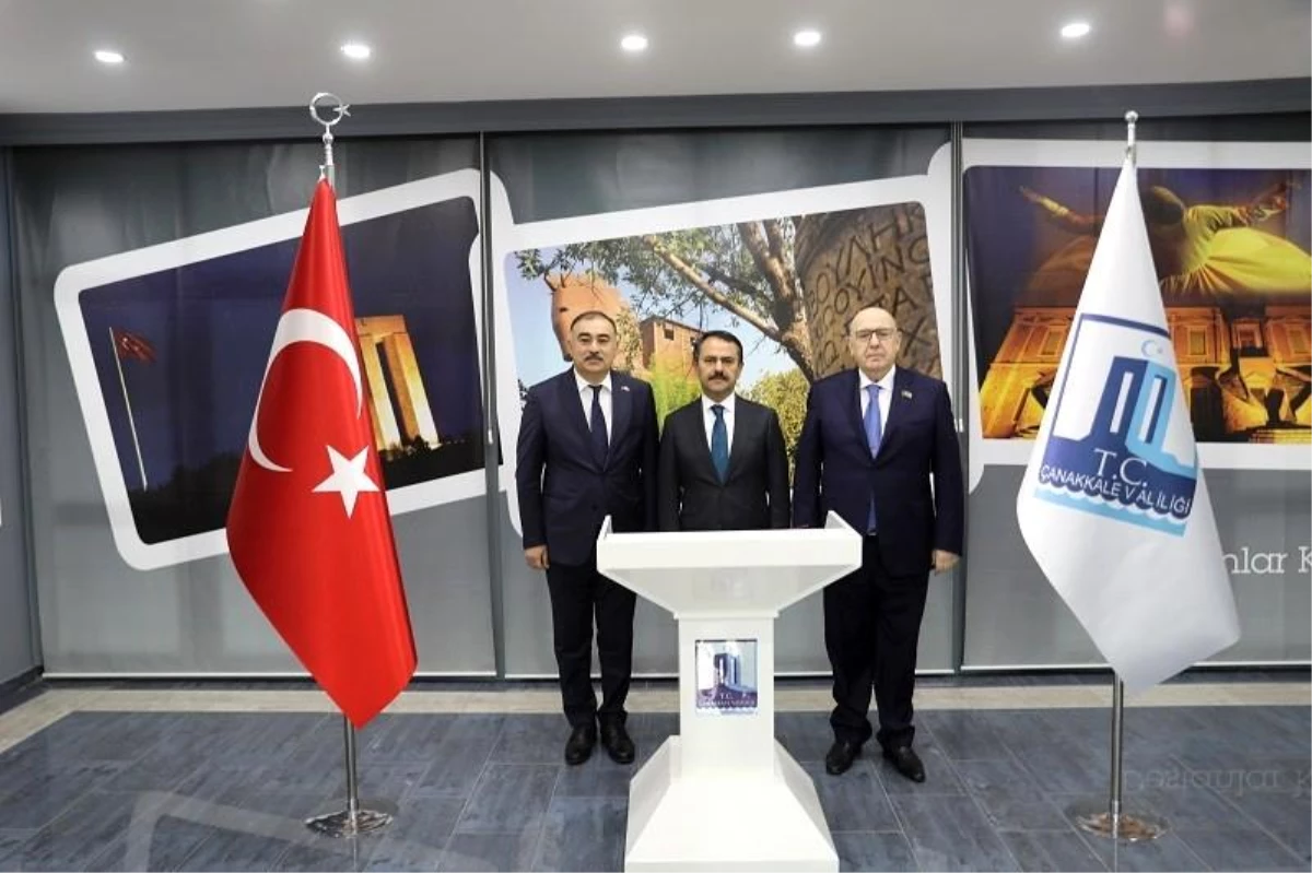 Azerbaycanlı Büyükelçi Memmedov\'dan Çanakkale Valisi Aktaş\'a ziyaret