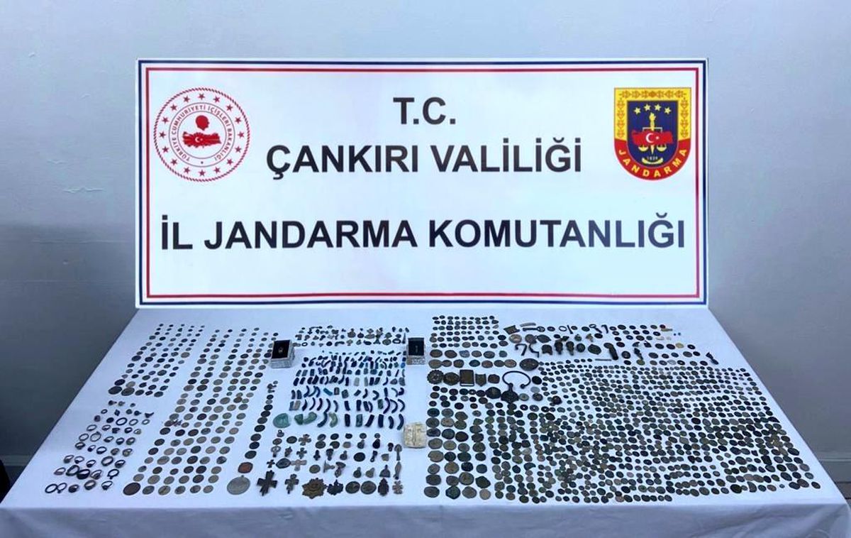 Çankırı\'da bin 376 adet tarihi eser ele geçirildi