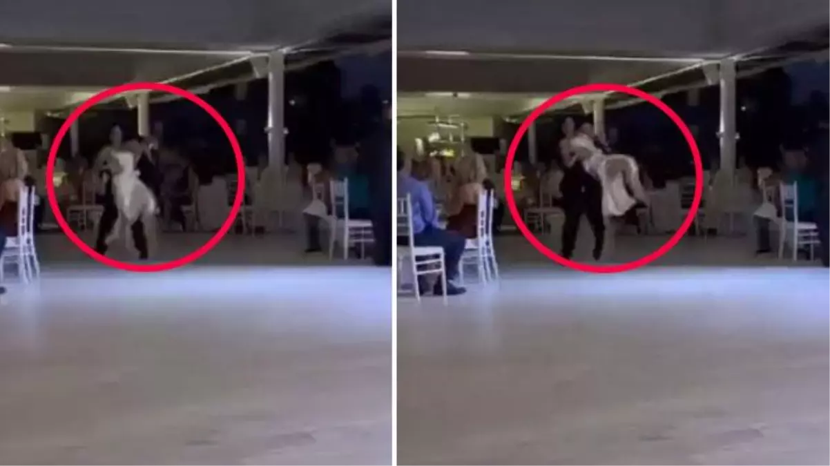 Düğünde damat, gelini rezil rüsva etti! Talihsiz kadın, eteğinin açılmasına bile engel olamadı