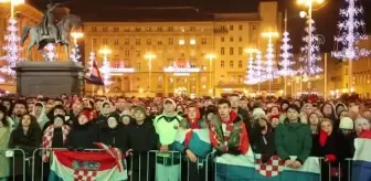 HIRVATİSTAN - Zagreb'de Hırvatistan-Arjantin karşılaşması takip edildi