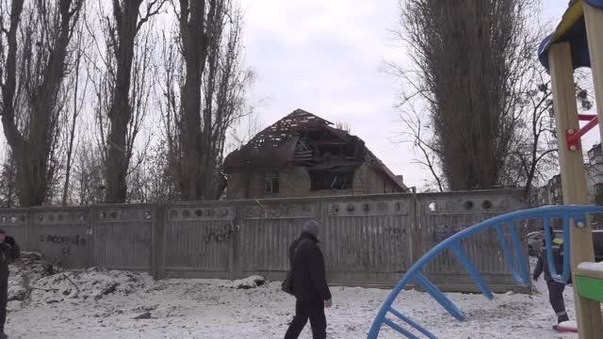 Kiev'de düşürülen insansız hava araçları sivil altyapıya hasar verdi