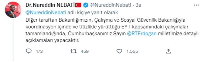 Kılıçdaroğlu'nun asgari ücretin vergiye tabi tutulmaması çağrısına Bakan Nebati'den yanıt: Vergi dışı bırakalı neredeyse 1 yıl olacak Kılıçdaroğlu'nun asgari ücretin vergiye tabi tutulmaması çağrısına Bakan Nebati'den yanıt: Vergi dışı bırakalı neredeyse 1 yıl olacak