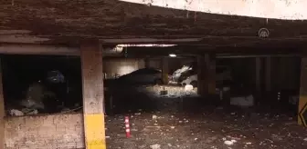 Kumluca'daki sel felaketinde kapalı otoparkta su altında kalan araçları çıkarma çalışmaları sürüyor