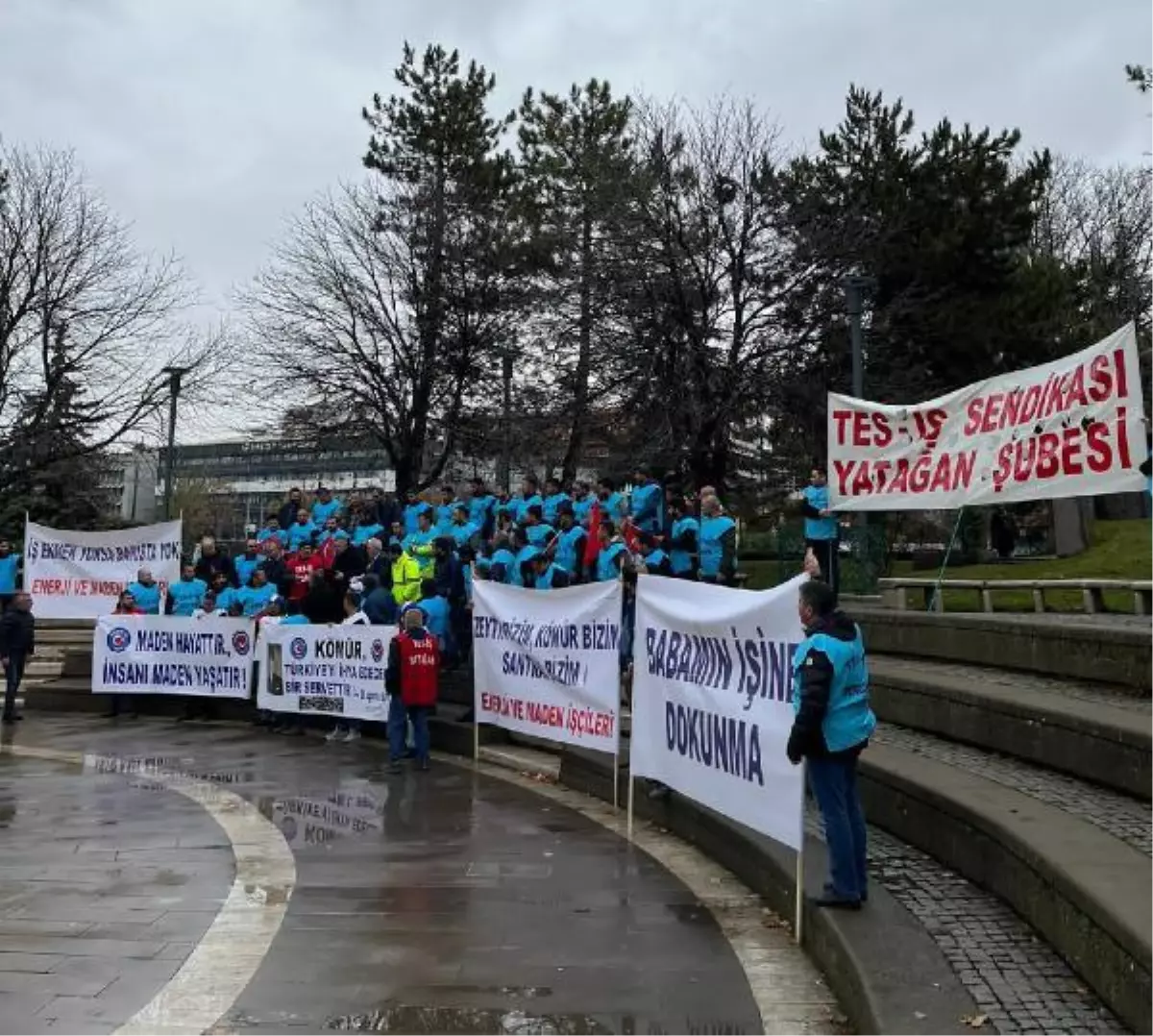 Maden ve enerji işçileri \'zeytin yasası\' için Ankara\'da bir araya geldi