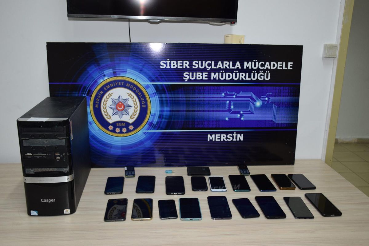 Mersin merkezli nitelikli dolandırıcılık operasyonunda 59 zanlı yakalandı